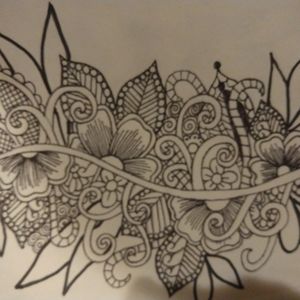 Handmade zentagle art